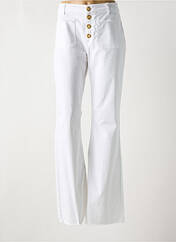 Jean coupe flare blanc KANOPE pour femme seconde vue