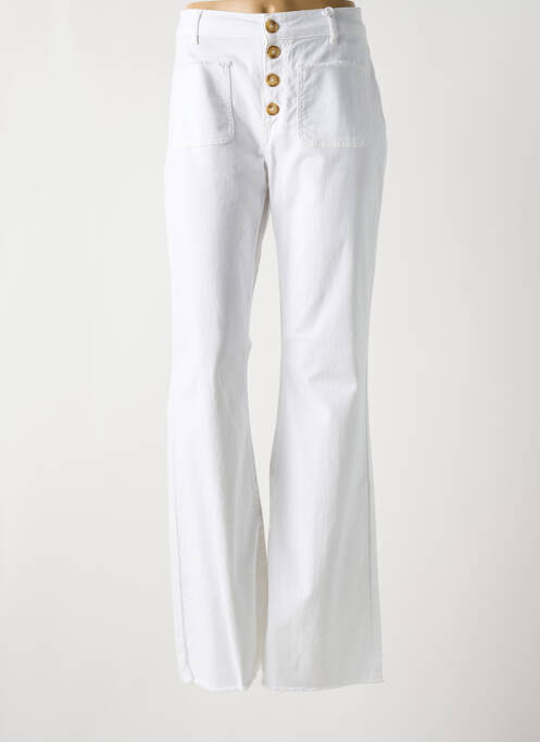 Jean coupe flare blanc KANOPE pour femme