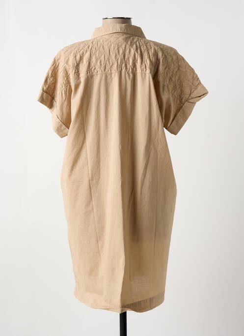 Robe mi-longue beige KANOPE pour femme