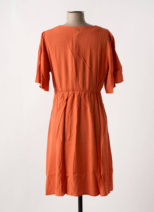Robe mi-longue orange LOLA ESPELETA pour femme