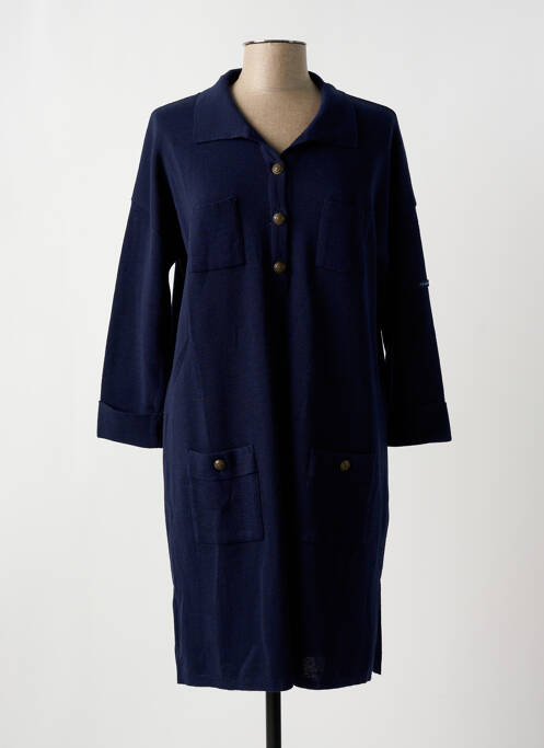 Robe pull bleu LE PETIT BAIGNEUR pour femme