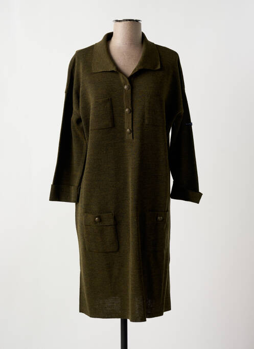 Robe pull vert LE PETIT BAIGNEUR pour femme