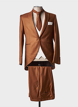 Costume de cérémonie coupe costume marron ENZO ROMANO homme