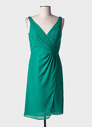 Robe courte sans manche sans manche vert MARIAGE femme