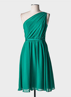 Robe mi-longue sans manche sans manche vert MARIAGE femme