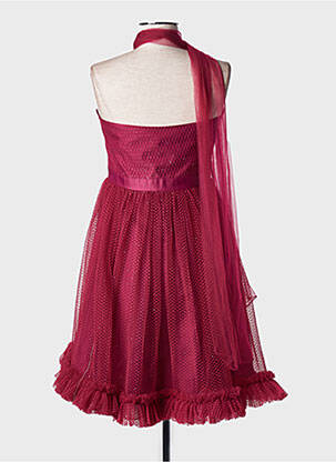 Robe courte sans manche sans manche rouge FASHION NEW YORK femme