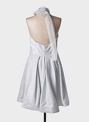 Robe mi-longue sans manche sans manche argent FASHION NEW YORK femme