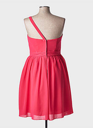 Robe mi-longue tissage crêpe fines bretelles rouge MARIAGE femme