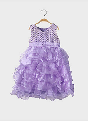 Robe mi-longue sans manche sans manche violet R FRAMBOISE fille