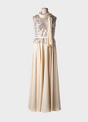 Robe longue beige FASHION NEW YORK pour femme seconde vue