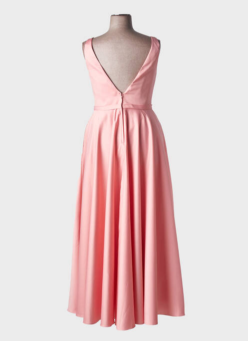 Robe longue sans manche sans manche rose MARIAGE femme