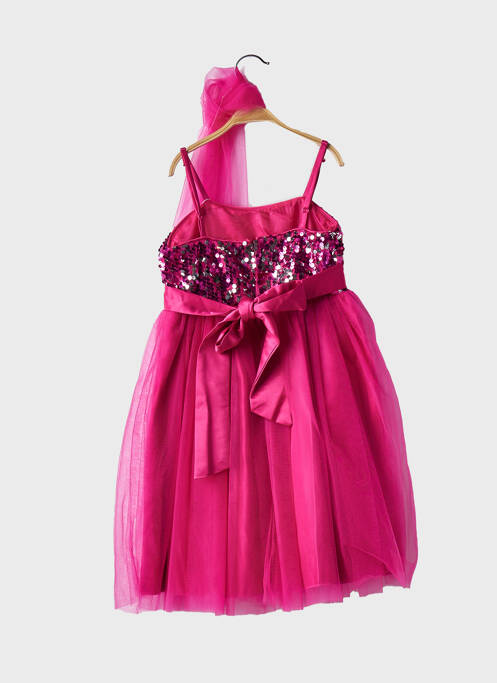 Robe longue rose R FRAMBOISE pour fille