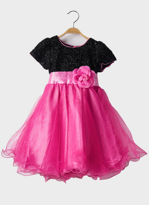 Robe longue rose R FRAMBOISE pour fille