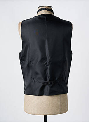 Gilet sans manche effet matière satinée noir ADIMO homme