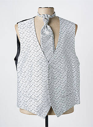 Gilet sans manche effet matière satinée gris ADIMO homme