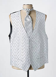 Gilet sans manche effet matière satinée gris ADIMO homme