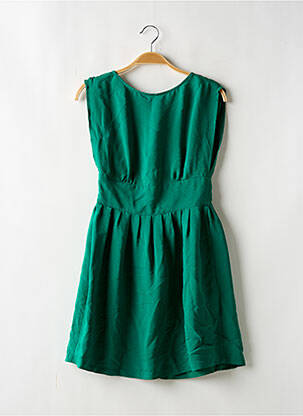 Robe courte sans manche sans manche vert SESSUN femme