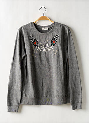 Sweat-shirt  manches longues gris LOCHER'S femme