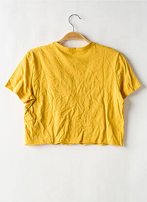 T-shirt imprimé fantaisie manches courtes jaune ZARA femme