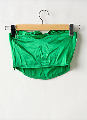 Top stretch sans manche vert ZARA femme
