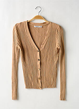 Gilet manches longues beige BRAVE SOUL pour femme