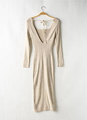 Robe longue beige FASHIONKILLA pour femme seconde vue