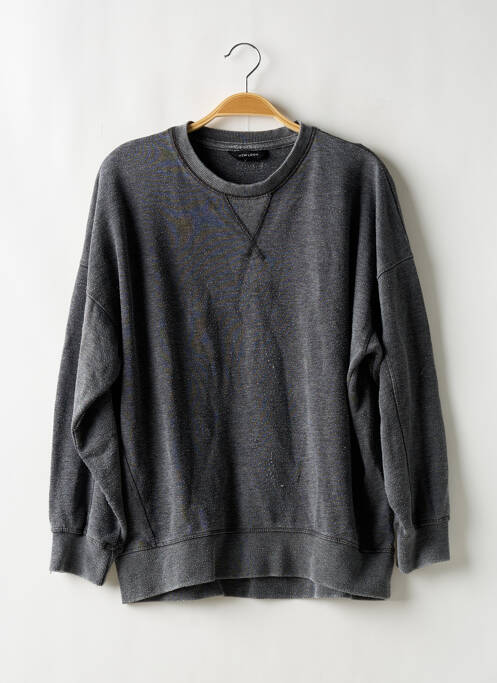 Sweat-shirt stretch manches longues gris NEW LOOK femme
