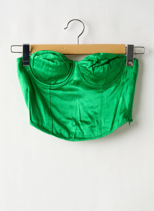 Top vert ZARA pour femme