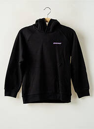 Sweat-shirt à capuche col v manches longues noir ZIENER fille