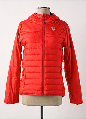 Doudoune manches longues a capuche rouge ZIENER femme