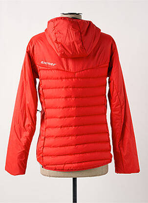 Doudoune manches longues a capuche rouge ZIENER femme