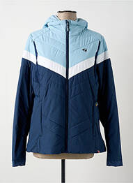 Doudoune poches a capuche bleu ZIENER femme