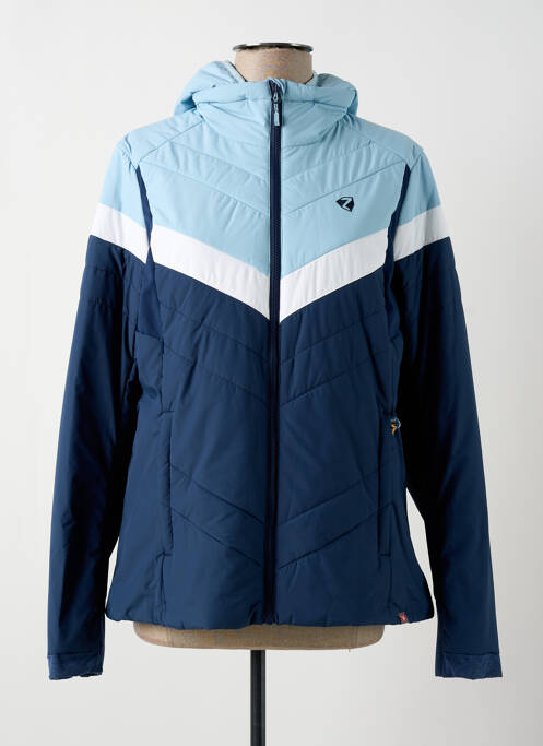 Doudoune poches a capuche bleu ZIENER femme