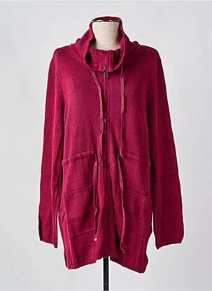 Gilet manches longues rose SHEEGO femme