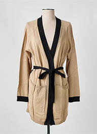 Gilet manches longues stretch beige SHEEGO femme