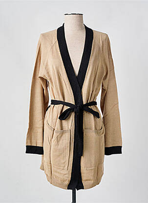 Gilet manches longues beige SHEEGO femme