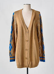 Gilet manches longues stretch marron SHEEGO femme