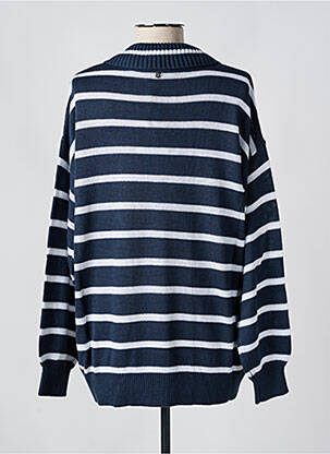 Pull stretch manches longues bleu SHEEGO femme