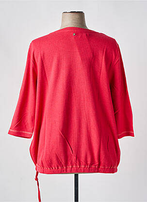 T-shirt manches 3/4 manches 3/4 rouge SHEEGO femme
