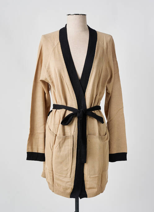 Gilet manches longues beige SHEEGO femme