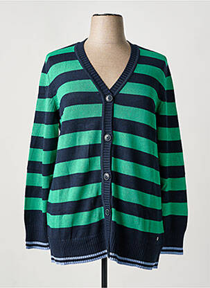 Gilet manches longues stretch vert SHEEGO femme