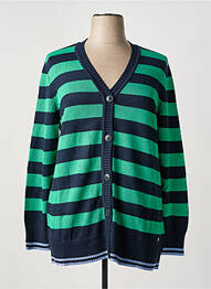 Gilet manches longues stretch vert SHEEGO femme