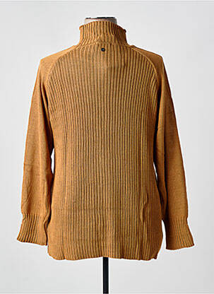 Pull coupe cintrée manches longues marron SHEEGO femme