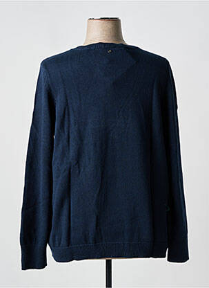 Pull stretch manches longues bleu fonce SHEEGO femme