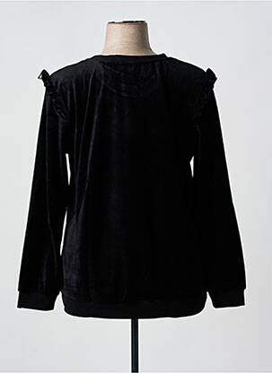 Sweat-shirt stretch manches longues noir SHEEGO femme