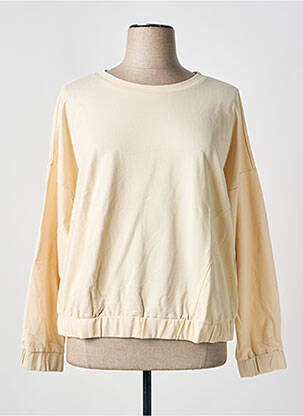 Sweat-shirt stretch manches longues beige SHEEGO femme