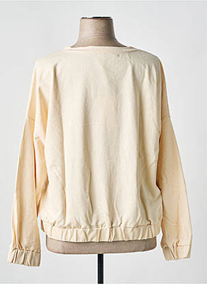 Sweat-shirt stretch manches longues beige SHEEGO femme