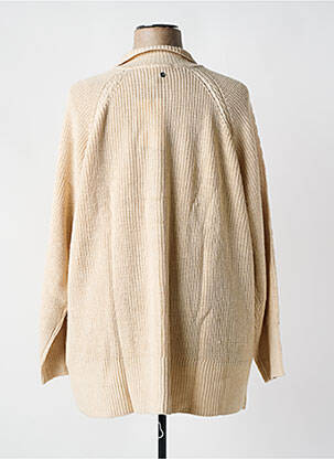 Gilet manches longues fermeture boutonnée sur le devant beige SHEEGO femme