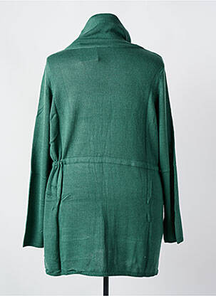 Gilet manches longues coupe cintrée vert SHEEGO femme