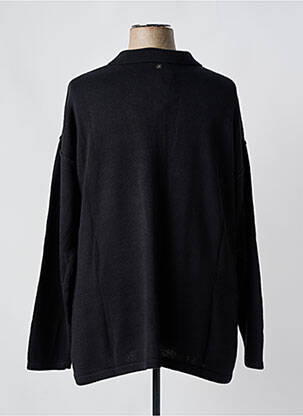 Pull resserrée sur le bas manches longues noir SHEEGO femme